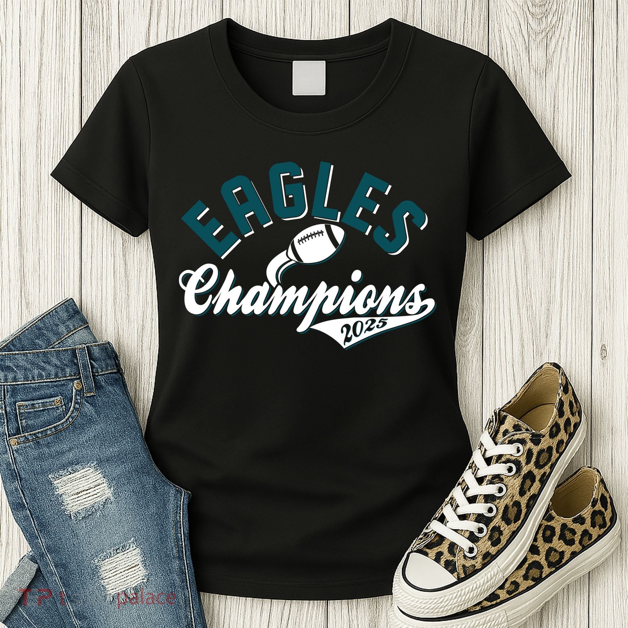 Eagles Champions Football Sports Fan Women's T-Shirt