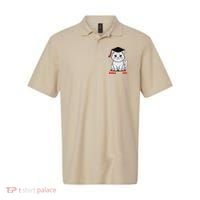 Educated Cat Graduation Cap Last Day Of School Polo thumb 0