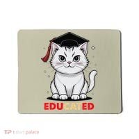 Educated Cat Graduation Cap Last Day Of School Mousepad thumb 0