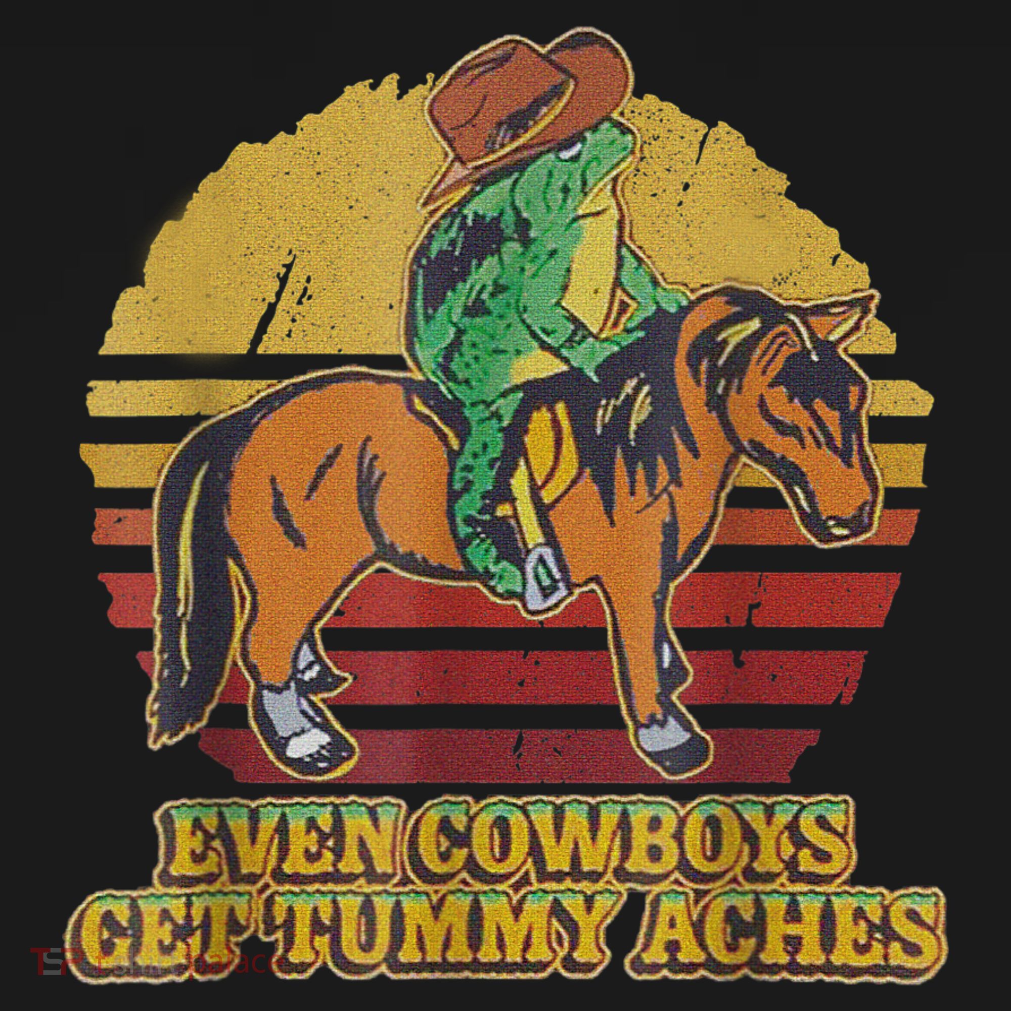 Even Cowboys Get Tummy Aches Doggie Tank