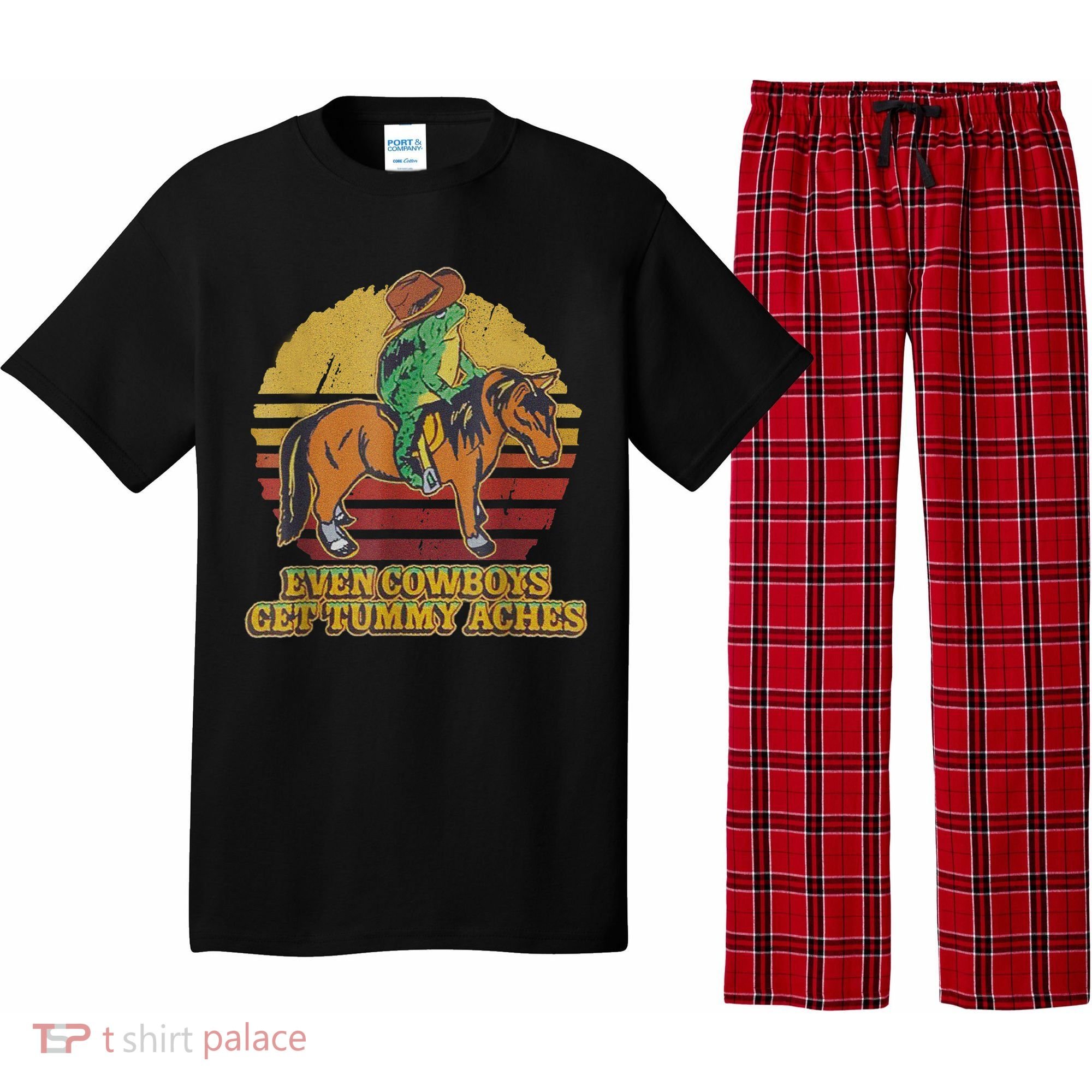 Even Cowboys Get Tummy Aches Pajama Set