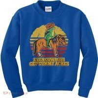 Even Cowboys Get Tummy Aches Kids Sweatshirt thumb 0