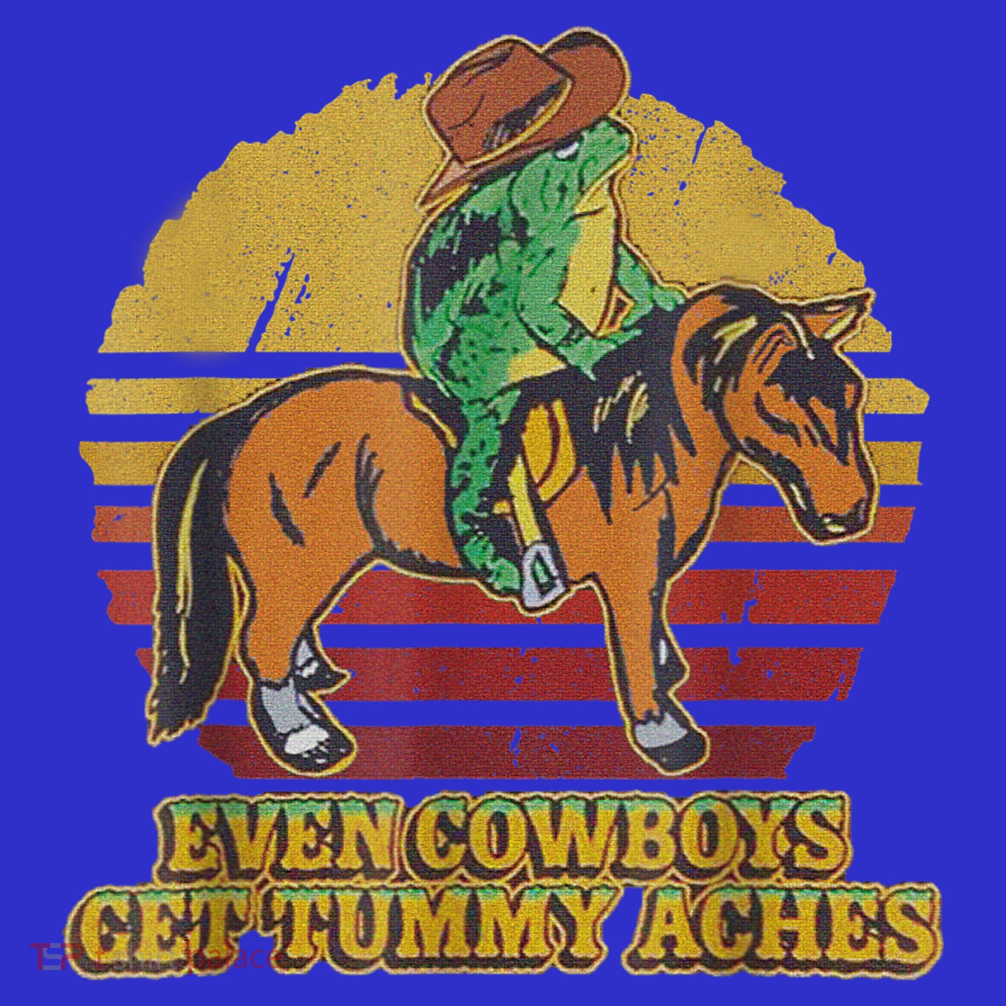 Even Cowboys Get Tummy Aches Kids Long Sleeve Shirt