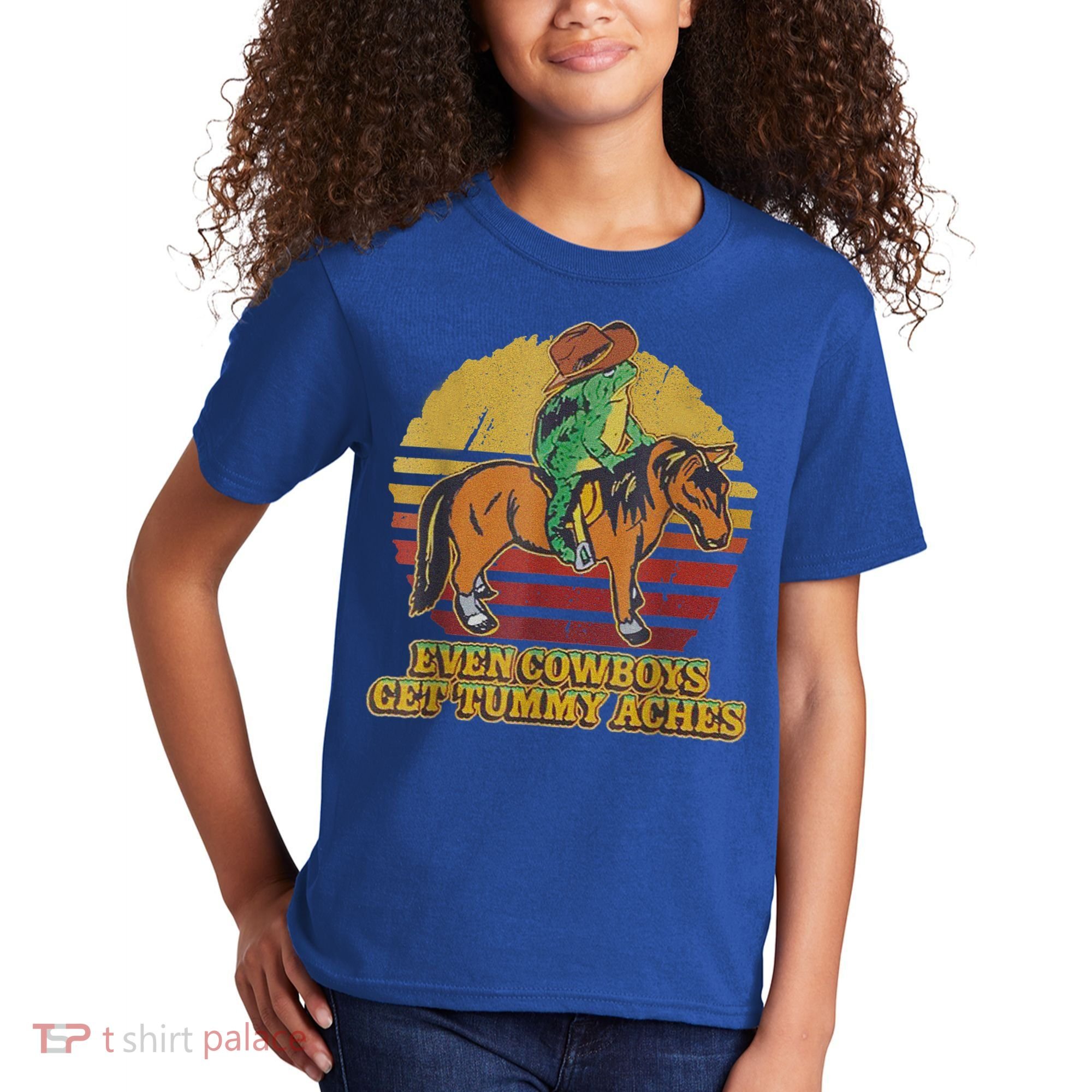 Even Cowboys Get Tummy Aches Kids T-Shirt