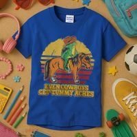 Even Cowboys Get Tummy Aches Kids T-Shirt thumb 3