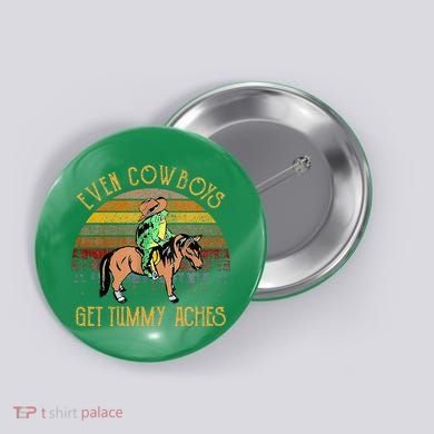 Even Cows Get Tummy Aches Button