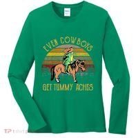 Even Cows Get Tummy Aches Women's Long Sleeve Shirt thumb 0