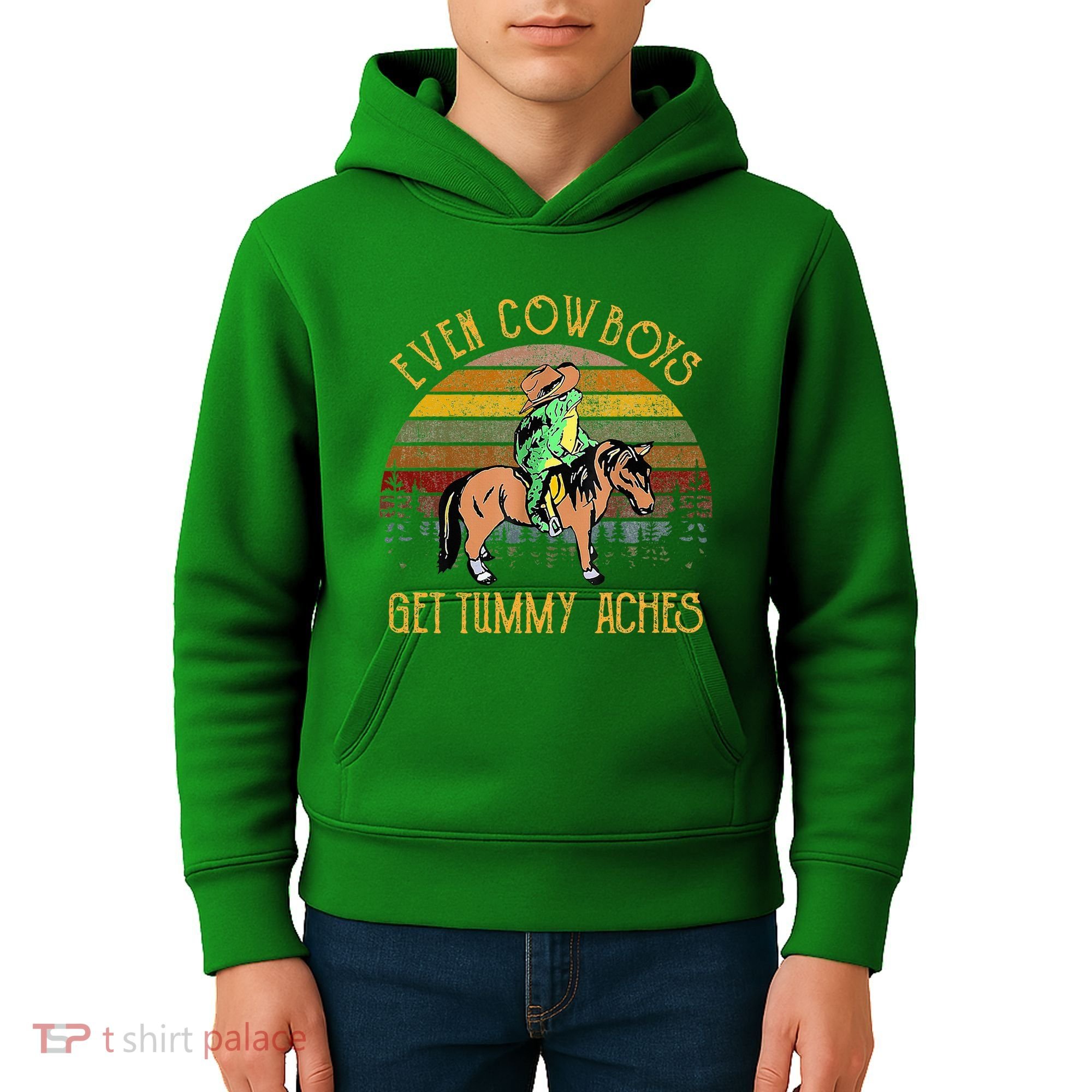 Even Cows Get Tummy Aches Kids Hoodie