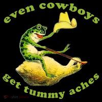 Even Cowboys Get Tummy Aches Frog Wearing Cowboy Hat Coffee Mug thumb 5