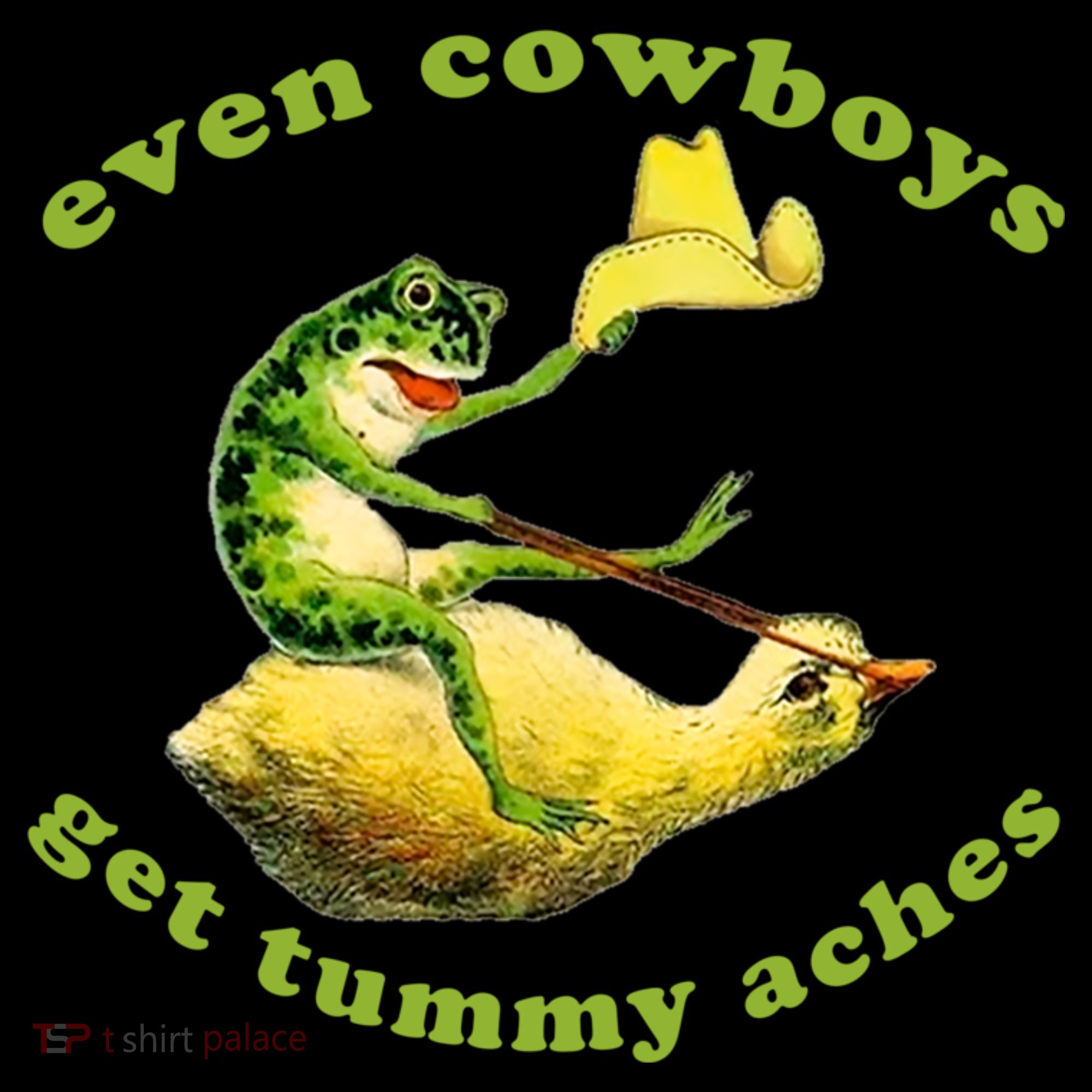 Even Cowboys Get Tummy Aches Frog Wearing Cowboy Hat Coffee Mug
