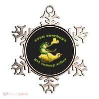 Even Cowboys Get Tummy Aches Frog Wearing Cowboy Hat Ornament thumb 0