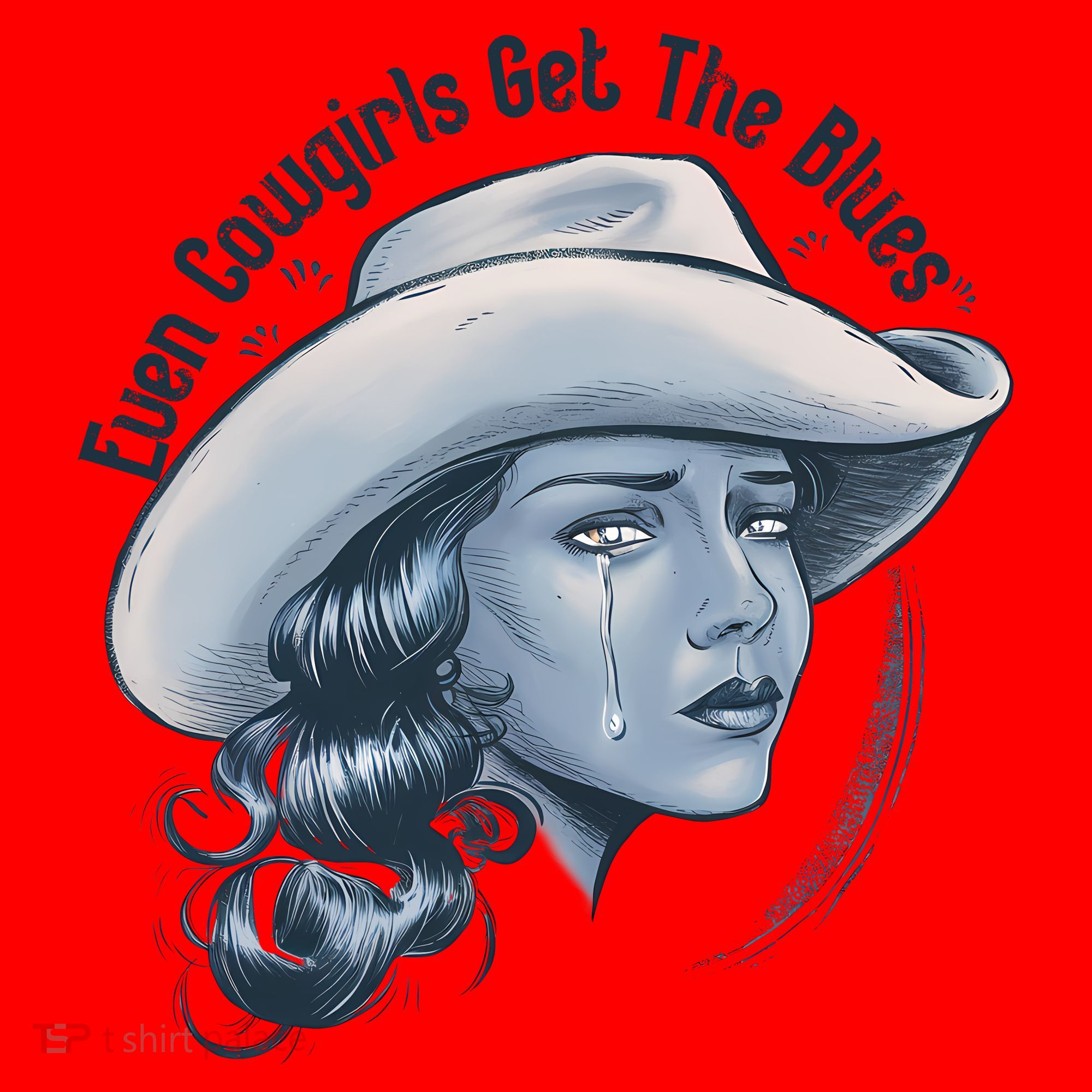 Even Cowgirls Get The Blues Santa Hat