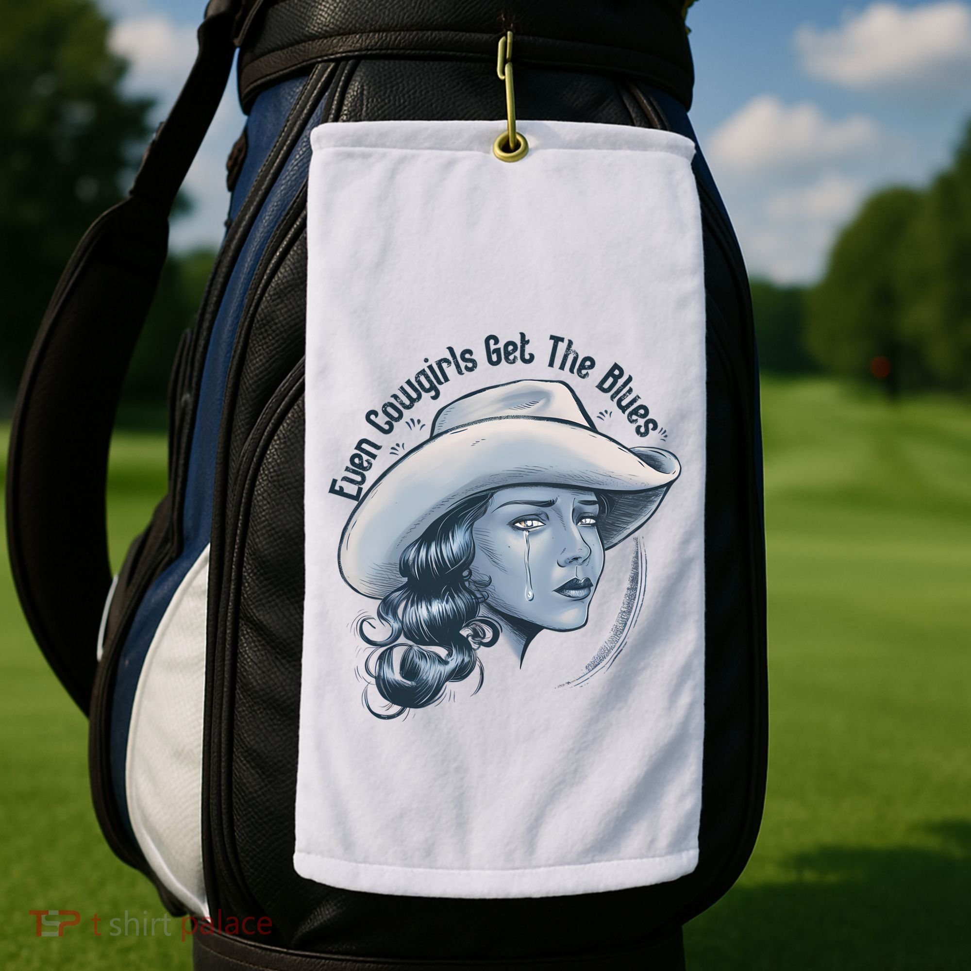 Even Cowgirls Get The Blues Golf Towel
