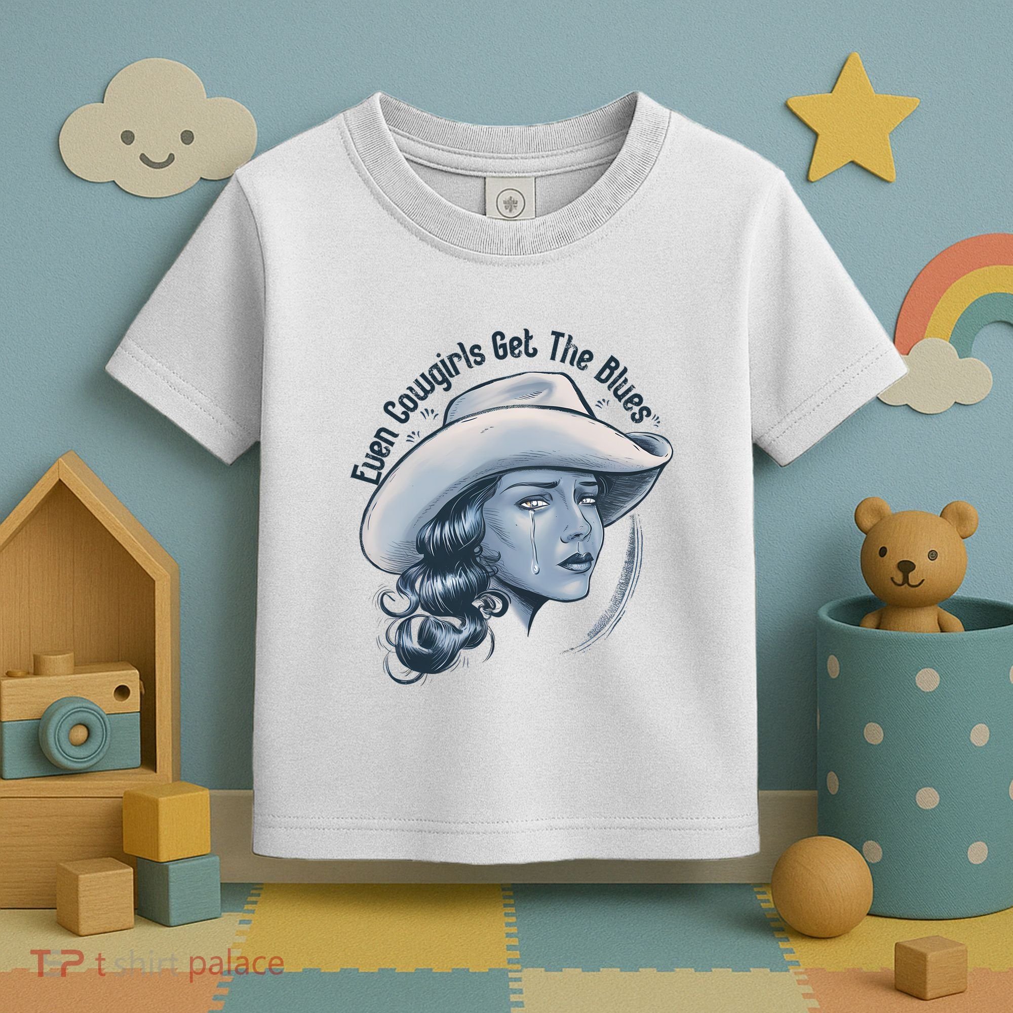 Even Cowgirls Get The Blues Toddler T-Shirt