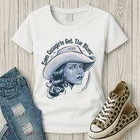 Even Cowgirls Get The Blues Women's T-Shirt thumb 3