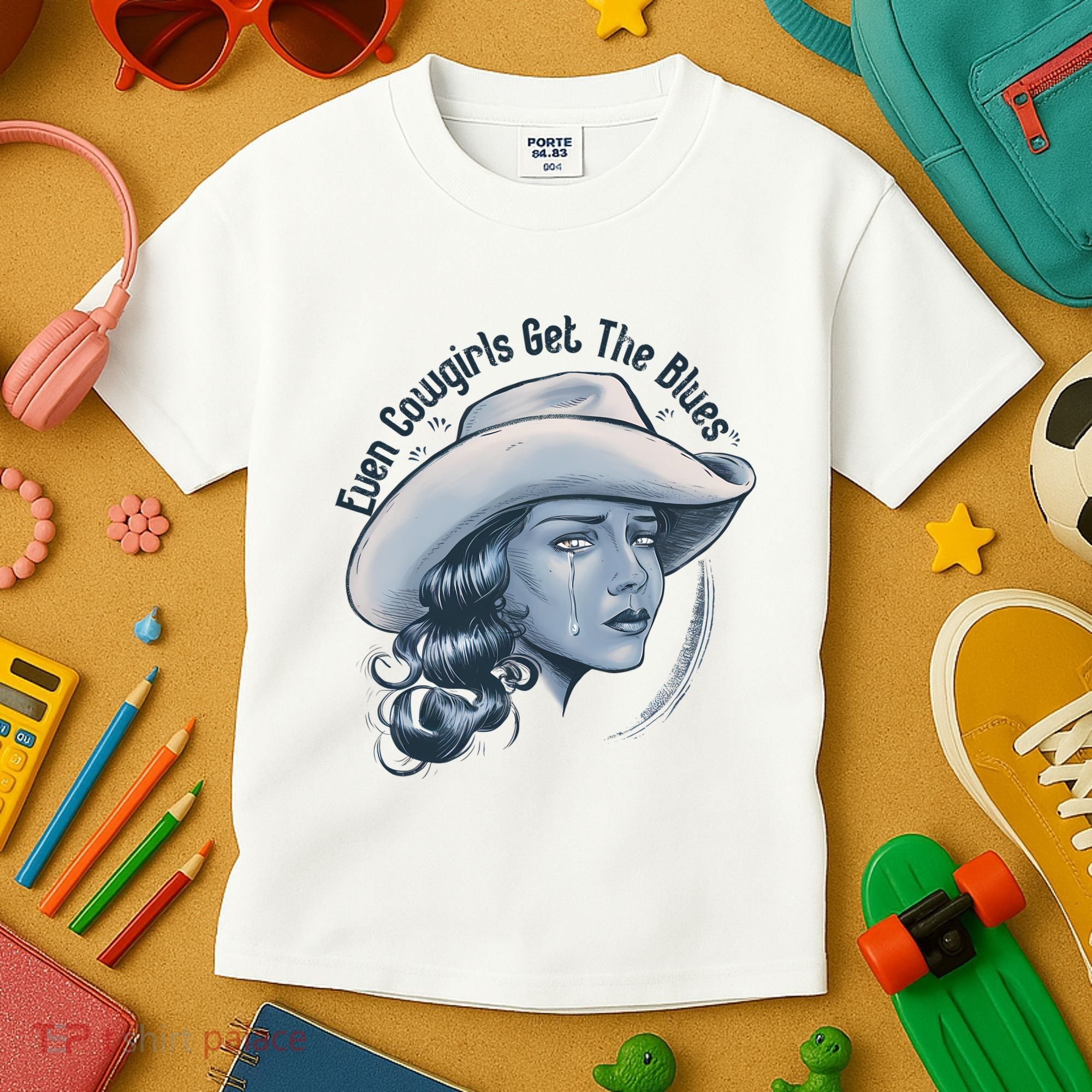 Even Cowgirls Get The Blues Kids T-Shirt
