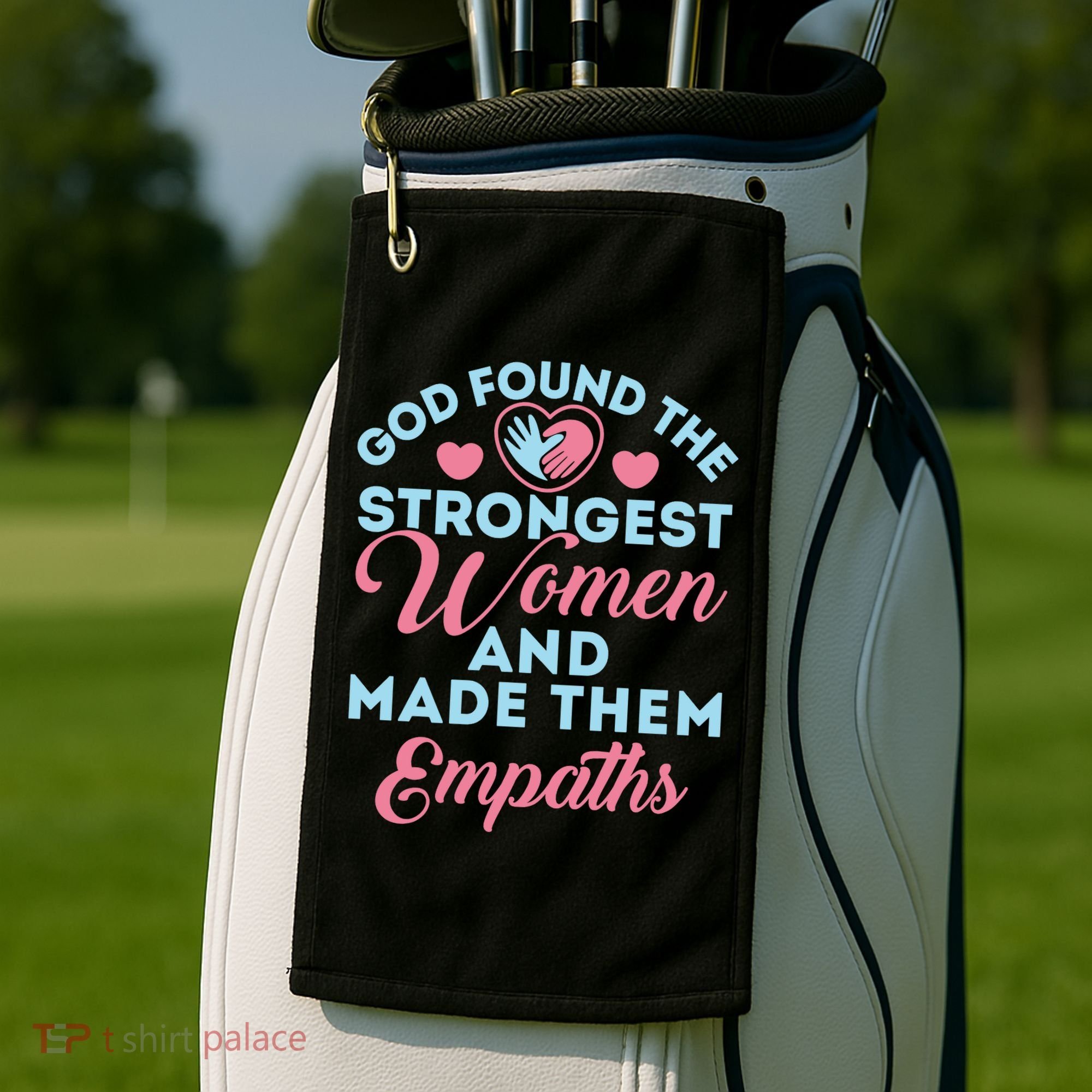 Empath Cute God Found The Strongest Wo Premium Golf Towel