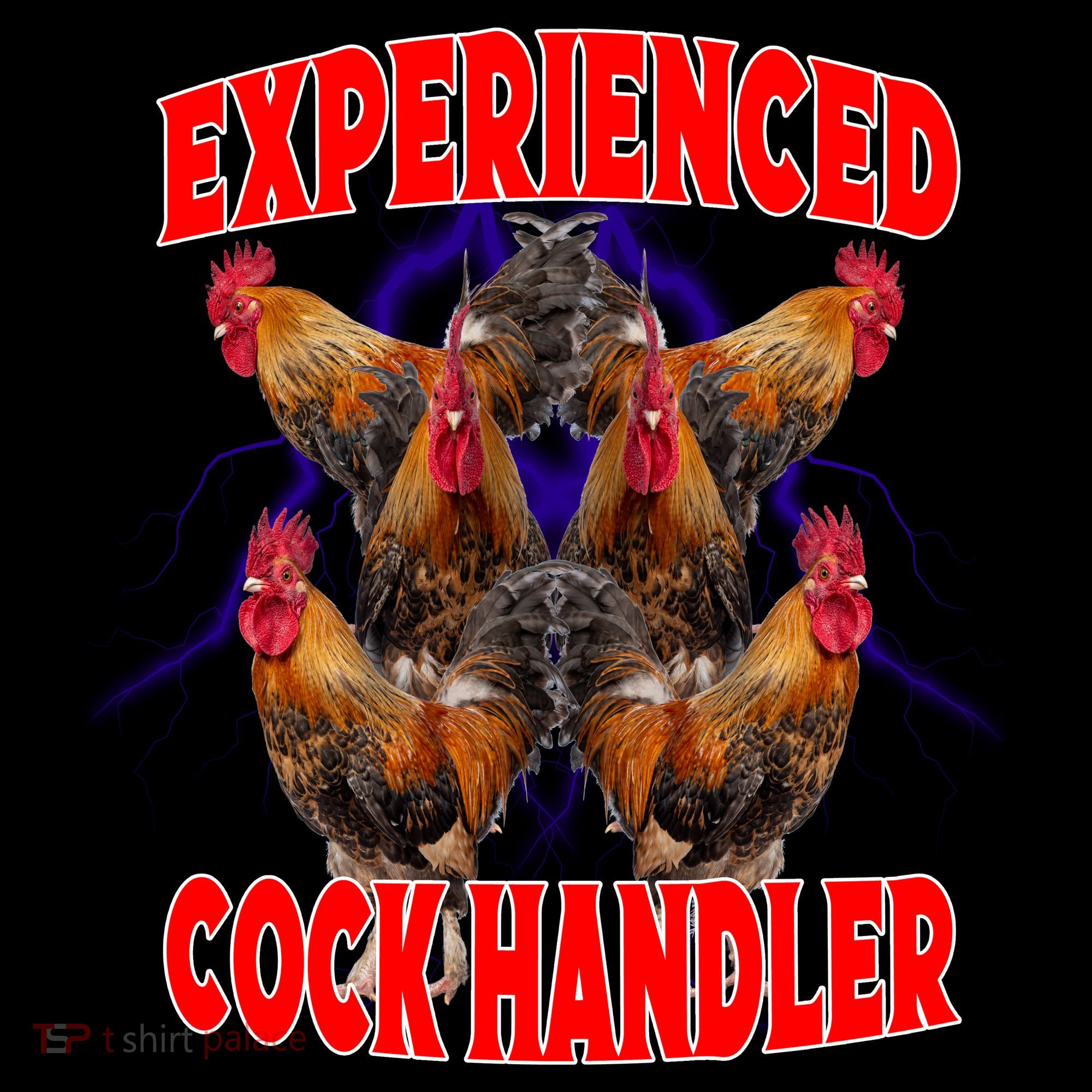 Experienced Cock Handler Fighter Funny Tie-Dye T-Shirt