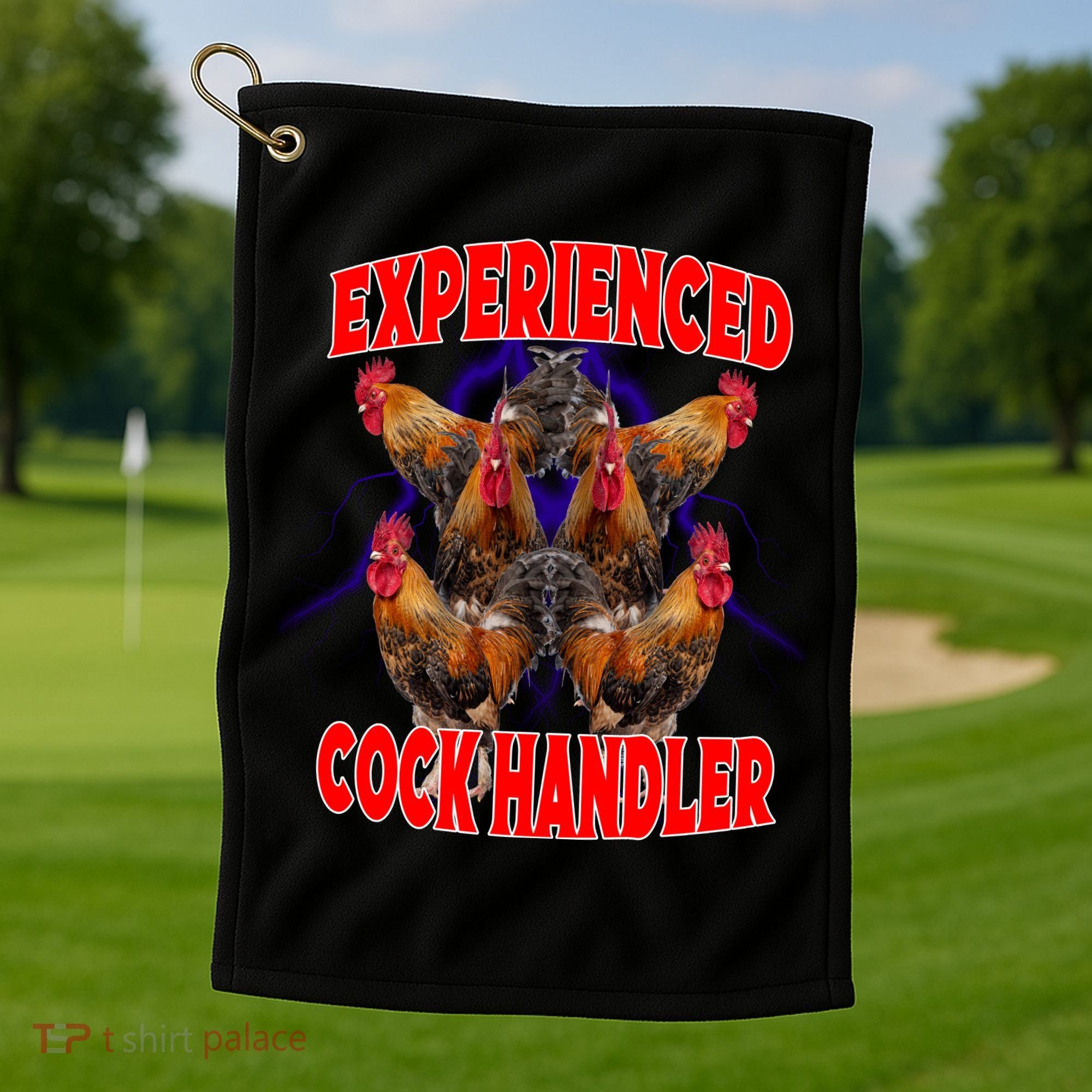 Experienced Cock Handler Fighter Funny Golf Towel