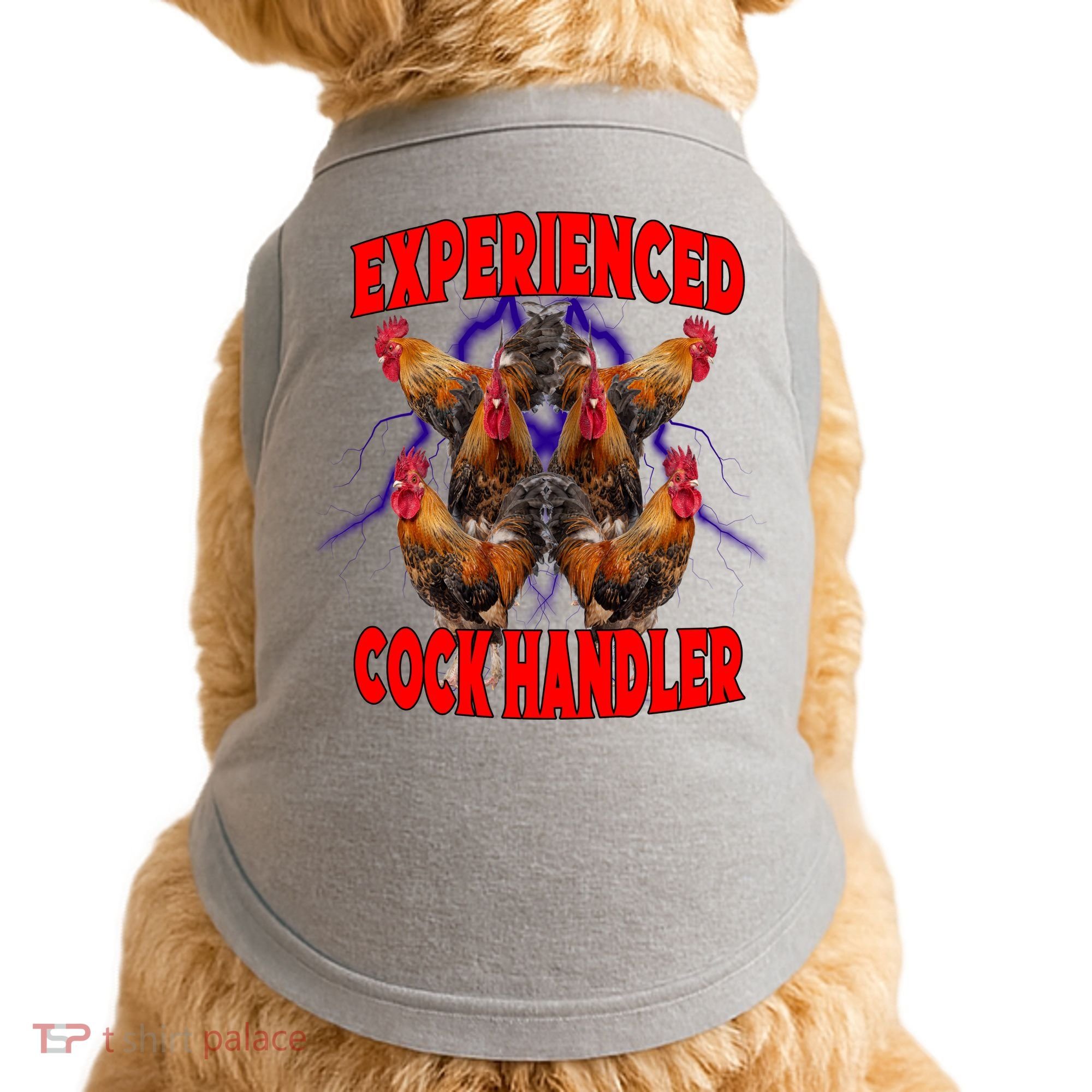 Experienced Cock Handler Fighter Funny Doggie Tank