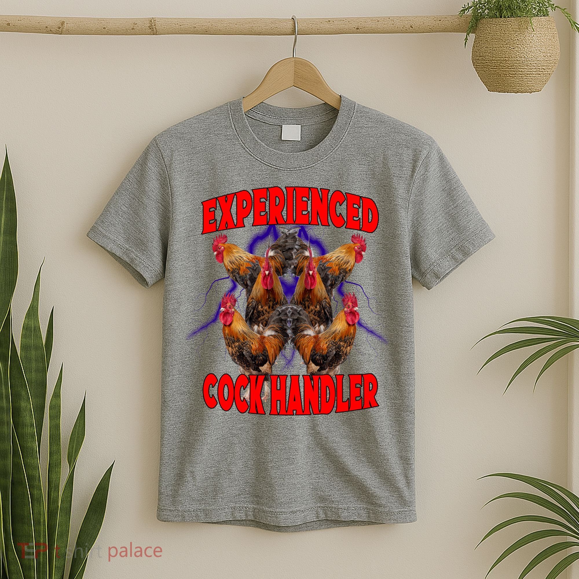 Experienced Cock Handler Fighter Funny T-Shirt