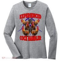 Experienced Cock Handler Fighter Funny Women's Long Sleeve Shirt thumb 0