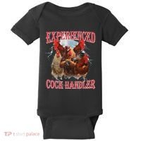 Experienced Cock Handler Funny Oddly Specific Dank Meme Baby Bodysuit thumb 0