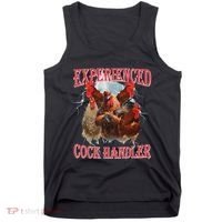 Experienced Cock Handler Funny Oddly Specific Dank Meme Tank Top thumb 0