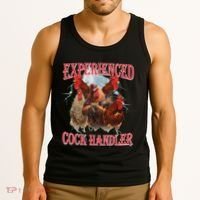Experienced Cock Handler Funny Oddly Specific Dank Meme Tank Top thumb 3
