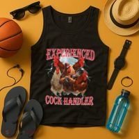 Experienced Cock Handler Funny Oddly Specific Dank Meme Tank Top thumb 4