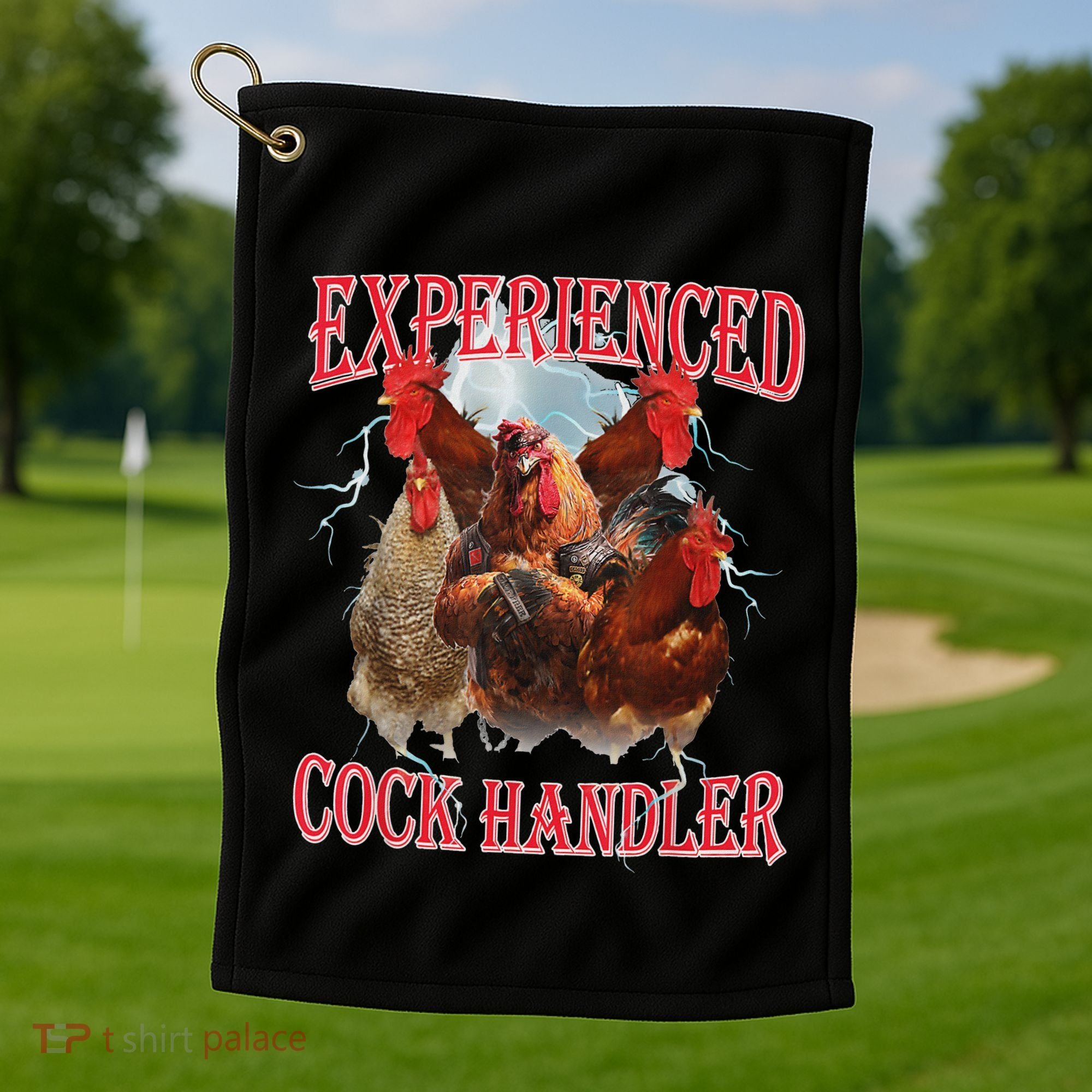 Experienced Cock Handler Funny Oddly Specific Dank Meme Golf Towel