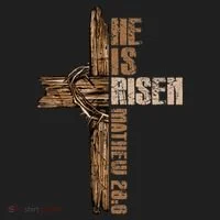 Easter Cross He Is Risen Jesus Christian Happy Easter Women's Sweatshirt thumb 2