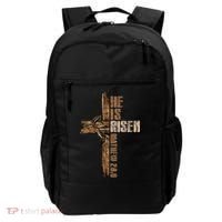 Easter Cross He Is Risen Jesus Christian Happy Easter Backpack thumb 0