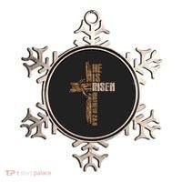 Easter Cross He Is Risen Jesus Christian Happy Easter Ornament thumb 0