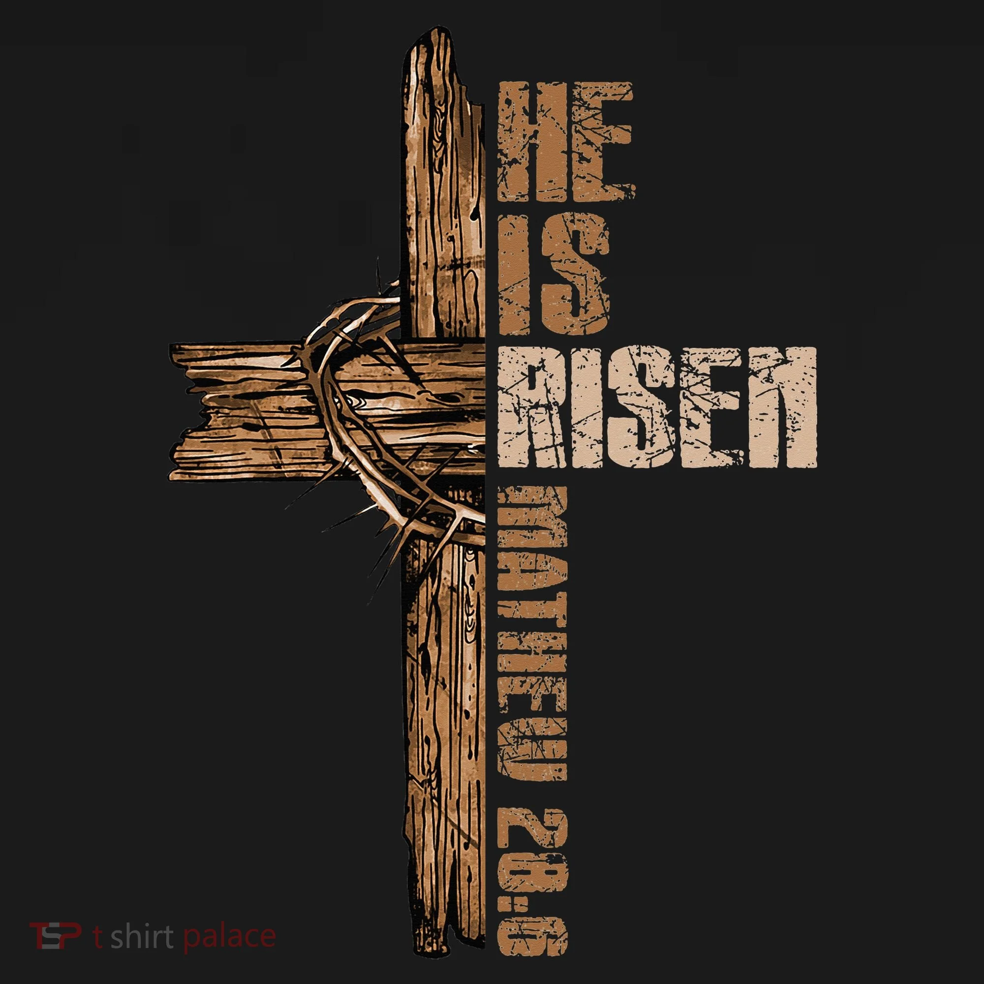 Easter Cross He Is Risen Jesus Christian Happy Easter Toddler Hoodie