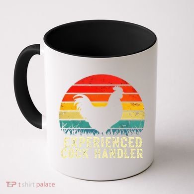 Experienced Cock Handler Funny Inappropriate Vintage Retro Coffee Mug