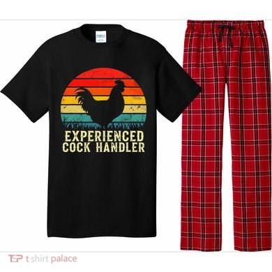 Experienced Cock Handler Funny Inappropriate Vintage Retro Pajama Set