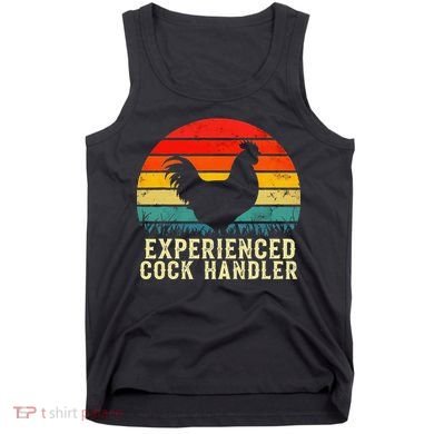 Experienced Cock Handler Funny Inappropriate Vintage Retro Tank Top