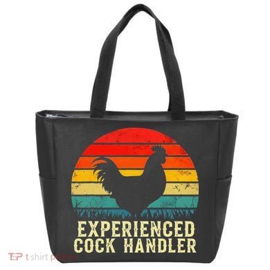 Experienced Cock Handler Funny Inappropriate Vintage Retro Tote Bag