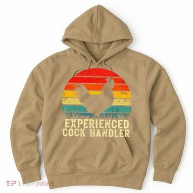 Experienced Cock Handler Funny Inappropriate Vintage Retro Hoodie