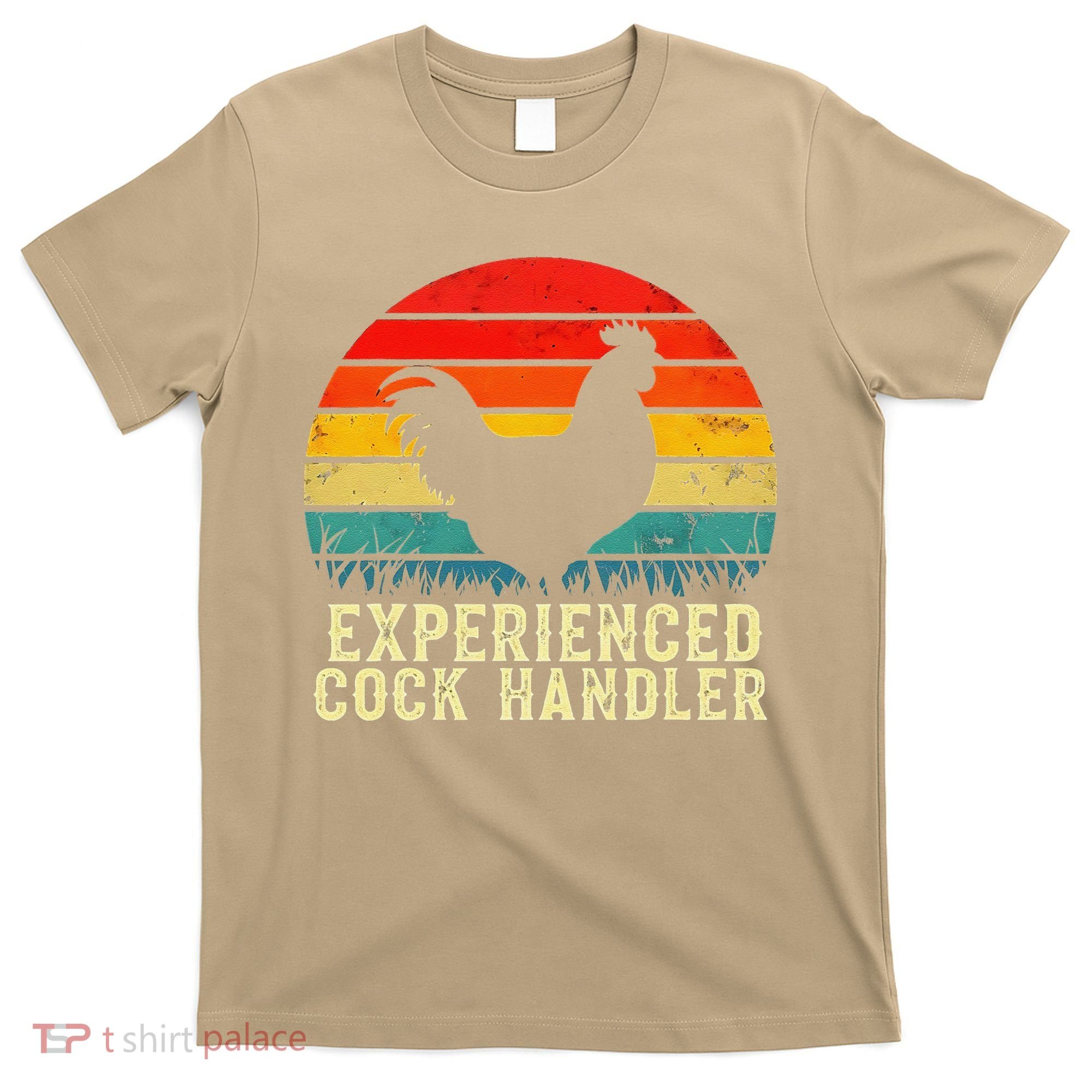 Experienced Cock Handler Funny Inappropriate Vintage Retro T-Shirt