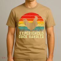 Experienced Cock Handler Funny Inappropriate Vintage Retro T-Shirt thumb 3