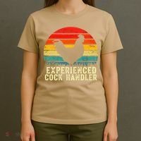 Experienced Cock Handler Funny Inappropriate Vintage Retro T-Shirt thumb 4