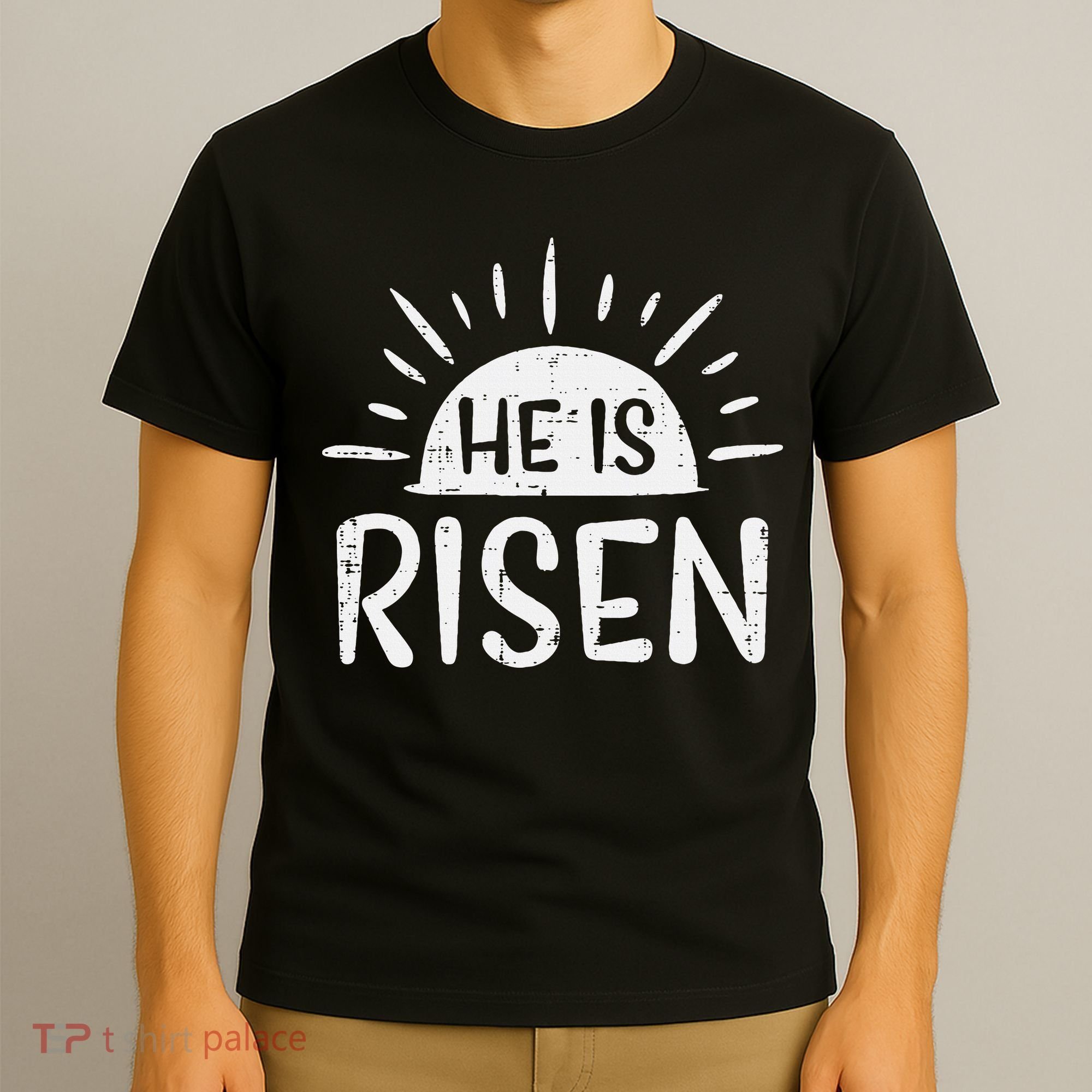 Easter Christian He Is Risen Sun Resurrection T-Shirt