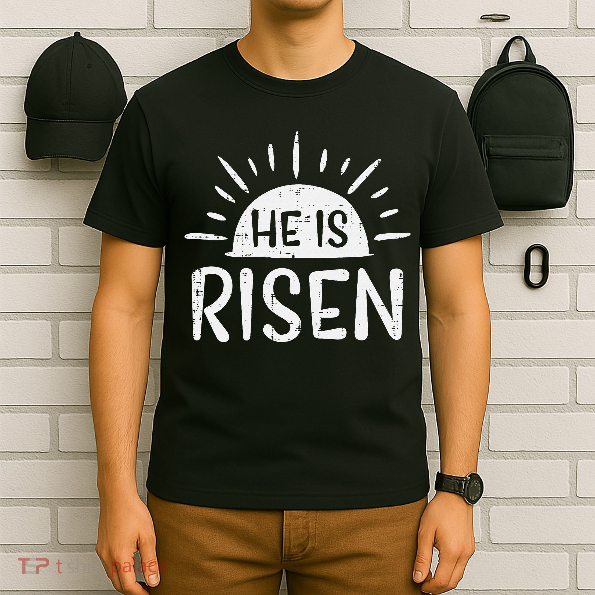 Easter Christian He Is Risen Sun Resurrection T-Shirt