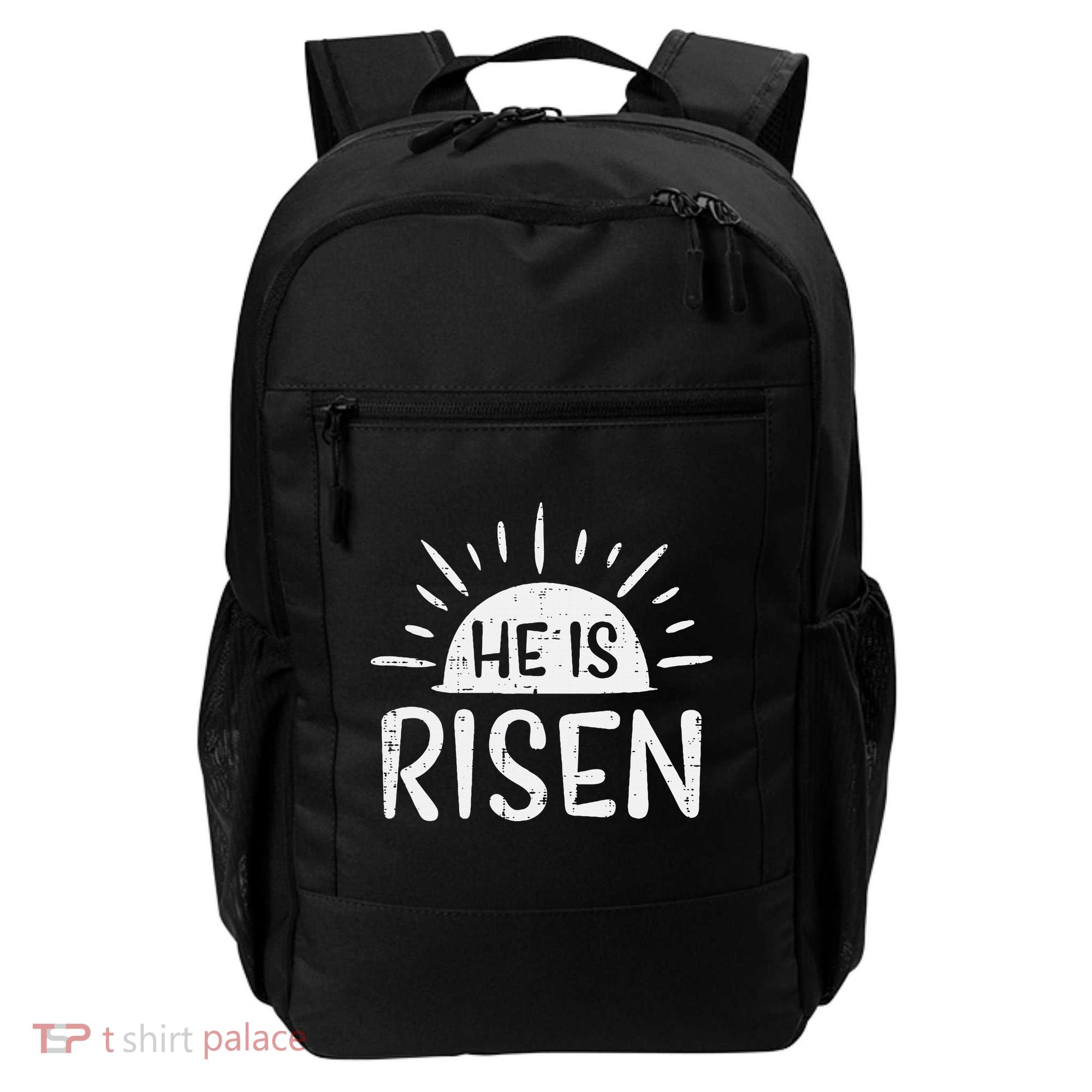 Easter Christian He Is Risen Sun Resurrection Backpack
