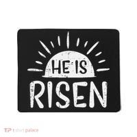 Easter Christian He Is Risen Sun Resurrection Mousepad thumb 0