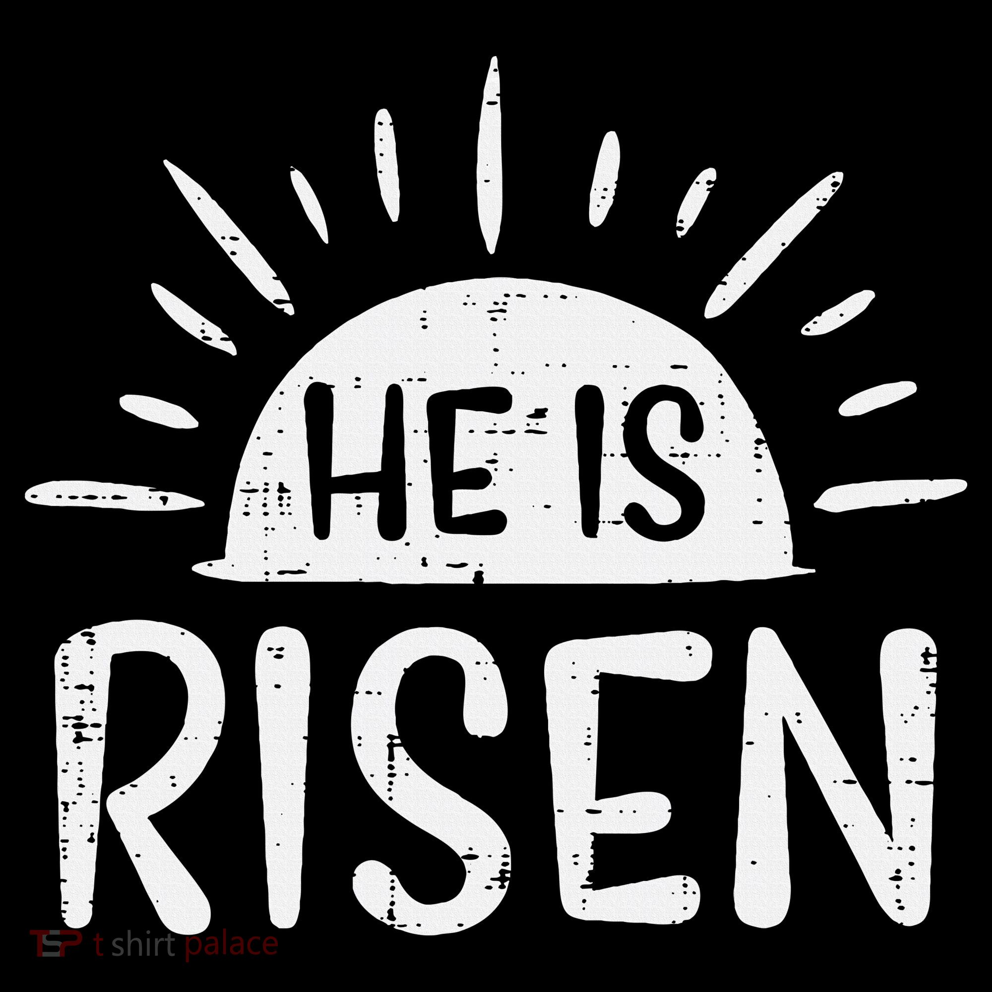 Easter Christian He Is Risen Sun Resurrection Kids Sweatshirt