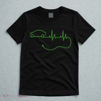Electric Car Heartbeat Electric Vehicle Ev T-Shirt thumb 5