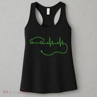 Electric Car Heartbeat Electric Vehicle Ev Women's Tank Top thumb 3
